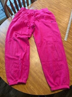 Nike Women's Hot Pink Fleece Joggers